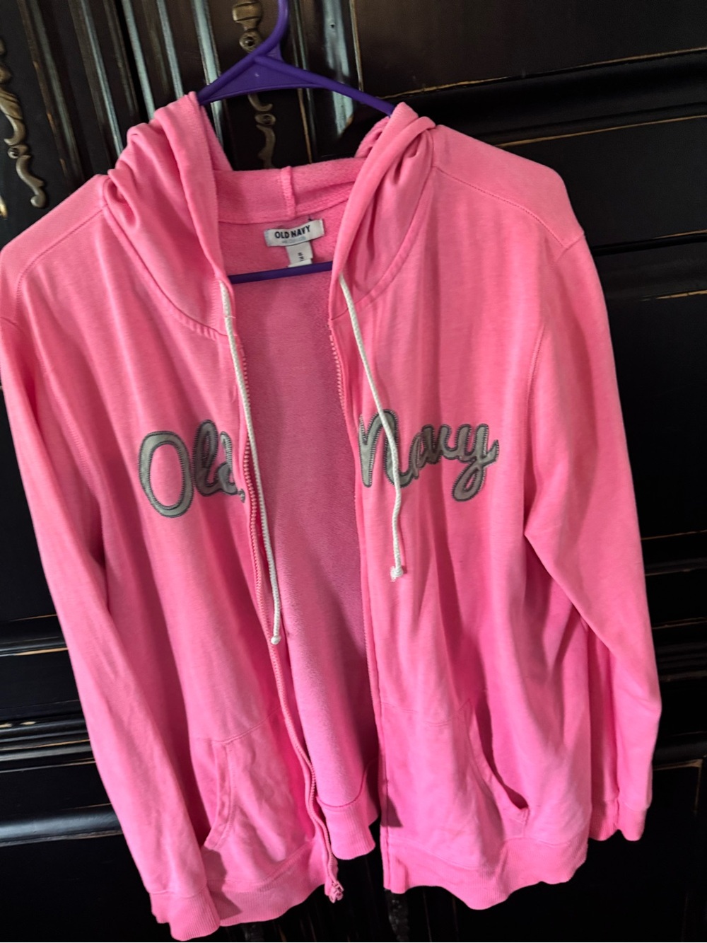 Old Navy Bubblegum Pink Hooded Zip Sweatshirt